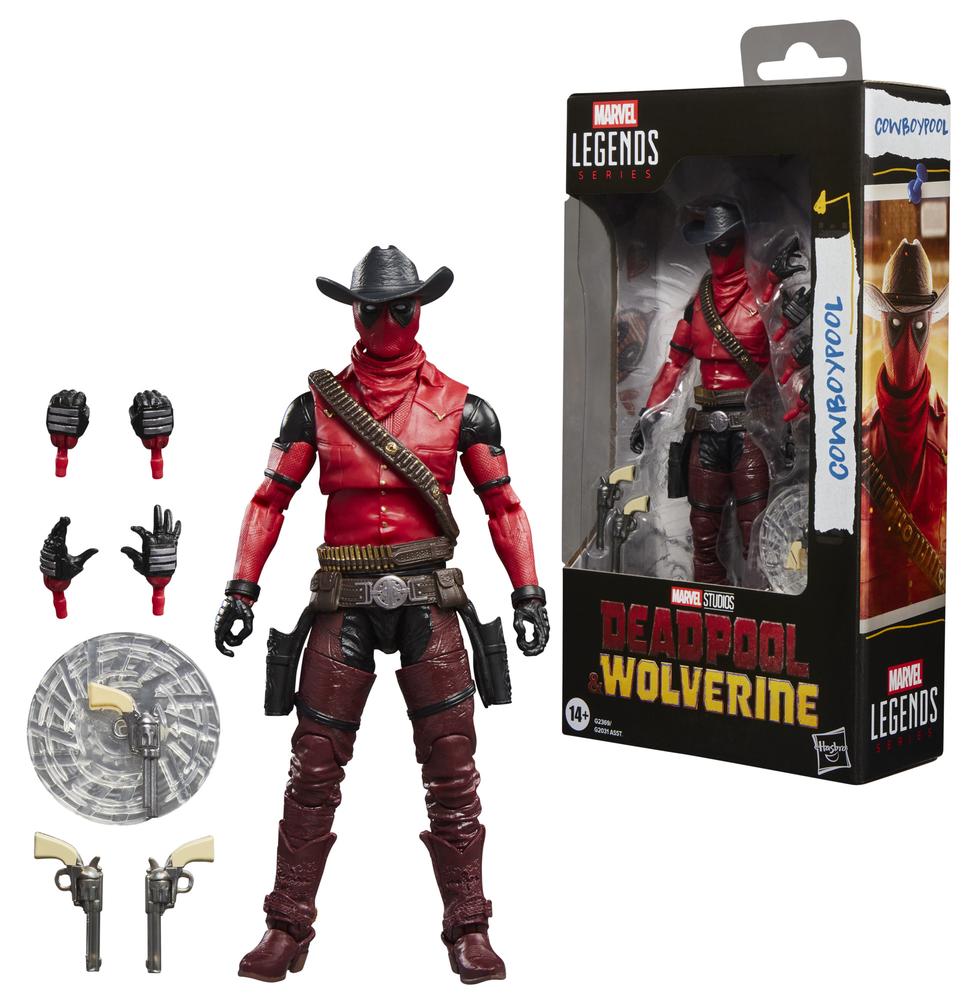Figura hasbro marvel legends series deadpool & wolverine -   cowboypool