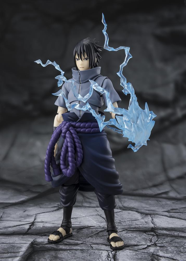 Figura tamashii nations naruto shippuden s.h.figuarts sasuke uchiha - solitary shinobi -