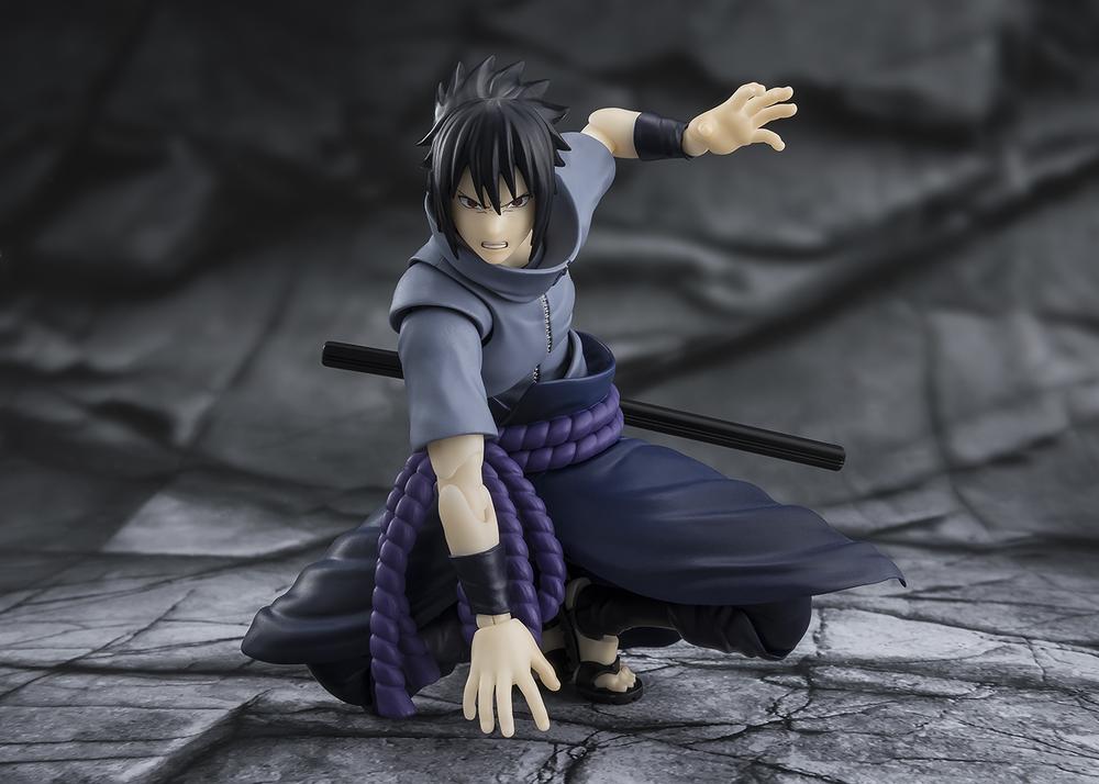 Figura tamashii nations naruto shippuden s.h.figuarts sasuke uchiha - solitary shinobi -