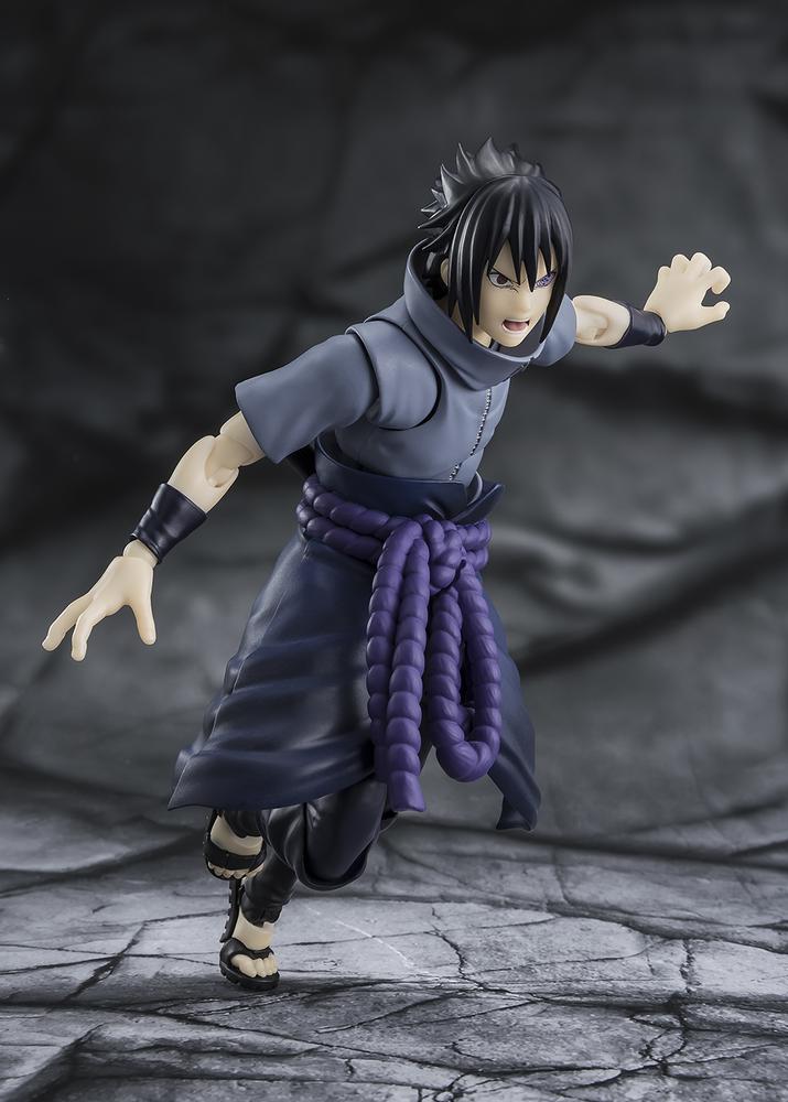 Figura tamashii nations naruto shippuden s.h.figuarts sasuke uchiha - solitary shinobi -