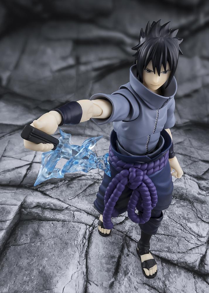 Figura tamashii nations naruto shippuden s.h.figuarts sasuke uchiha - solitary shinobi -