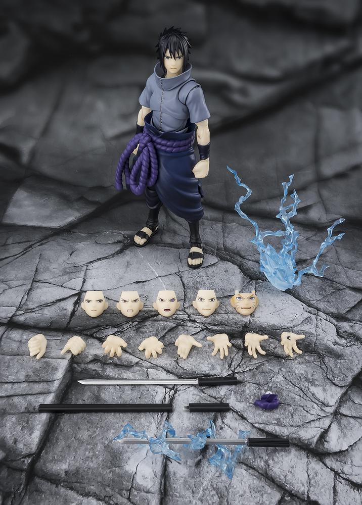 Figura tamashii nations naruto shippuden s.h.figuarts sasuke uchiha - solitary shinobi -