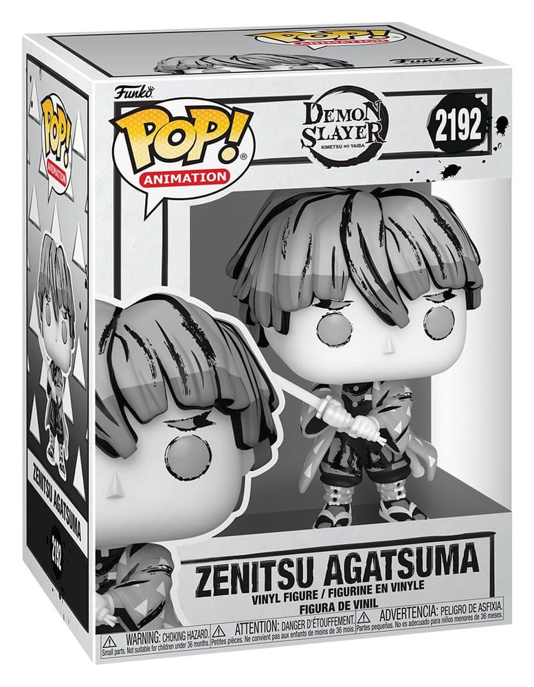 Funko pop animation demon slayer zenitsu (sumi - ink)