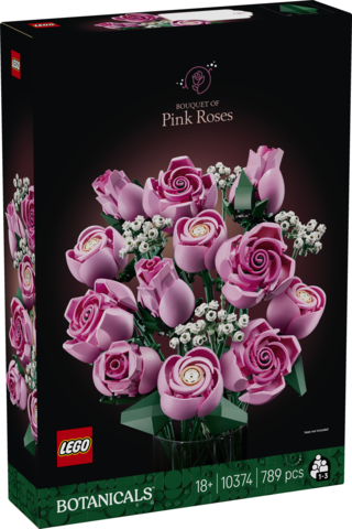 Lego botanicals ramo de rosas rosadas
