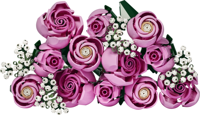 Lego botanicals ramo de rosas rosadas