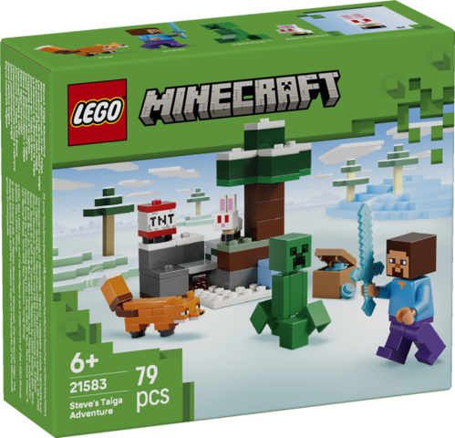 Lego minecraft la aventura de steve en la taiga