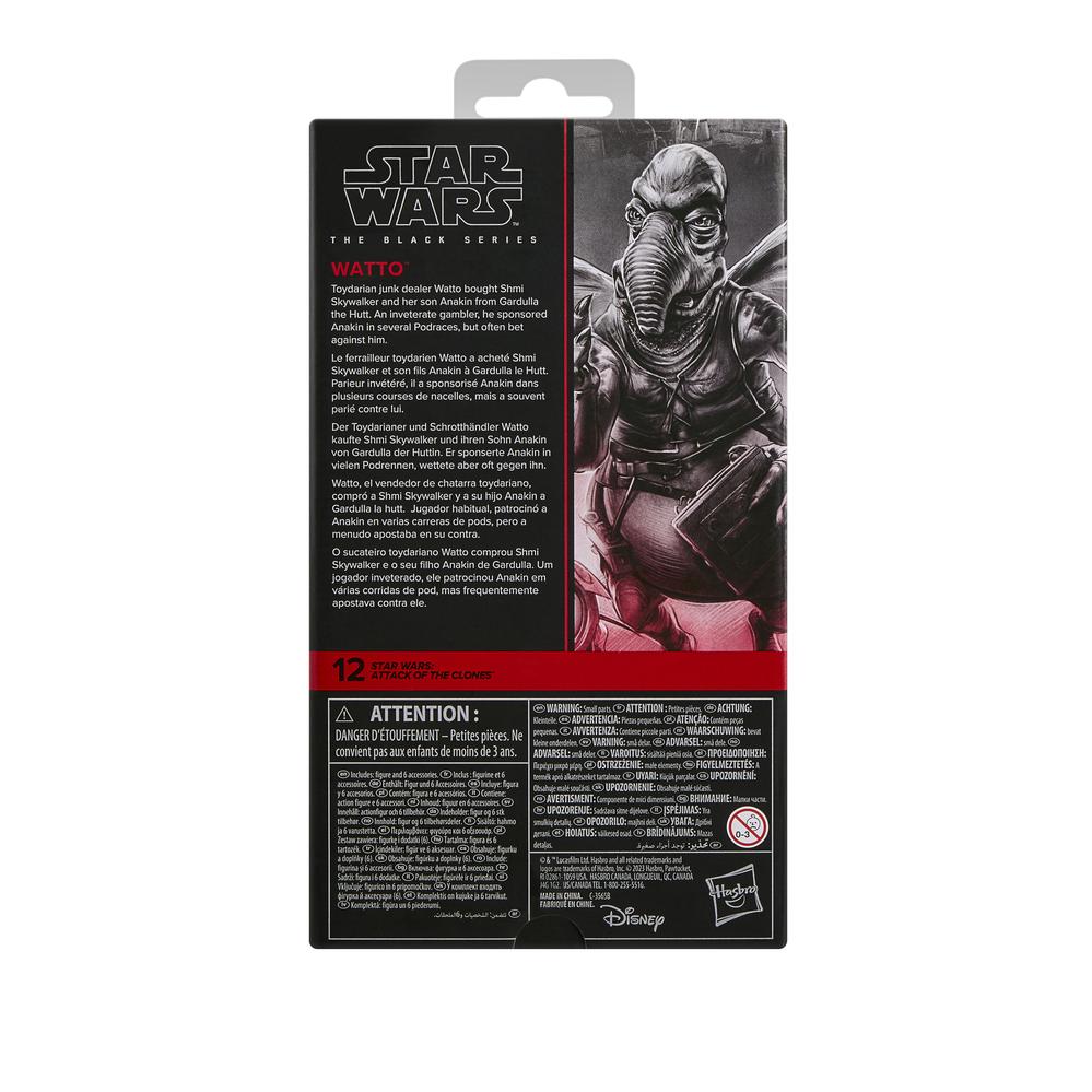 Figura hasbro star wars the black series attack of the clones watto