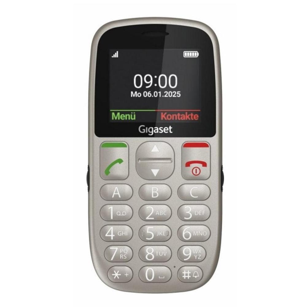 Telefono movil gigaset gl395 gris para mayores