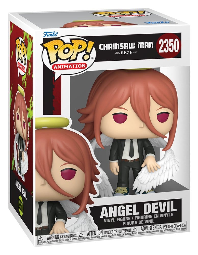 Funko pop animation chainsaw man the movie reze arc angel devil