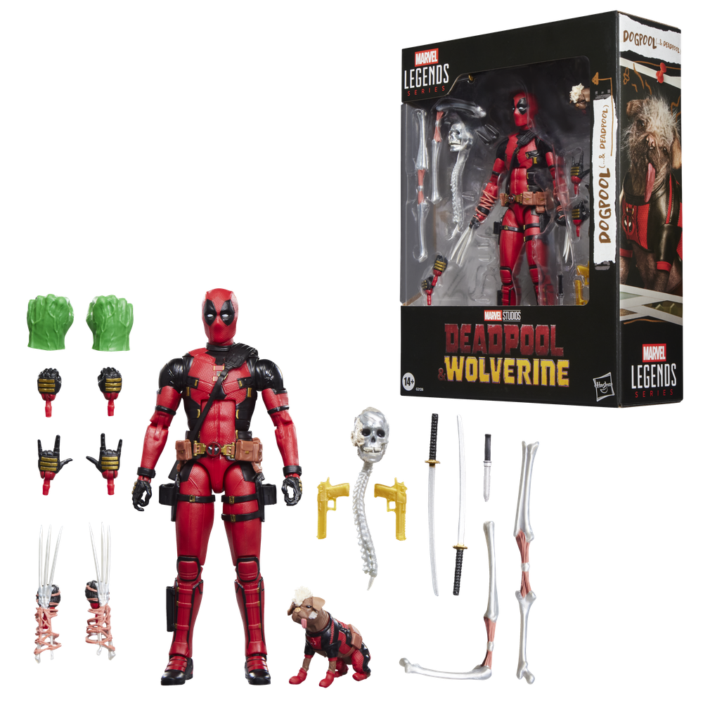 Figura hasbro marvel legends series deadpool & wolverine dogpool (& deadpool)