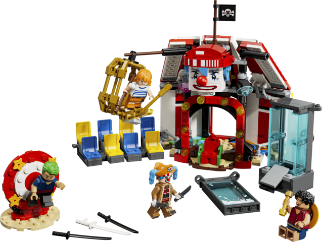 Lego one piece netflix carpa de circo de buggy