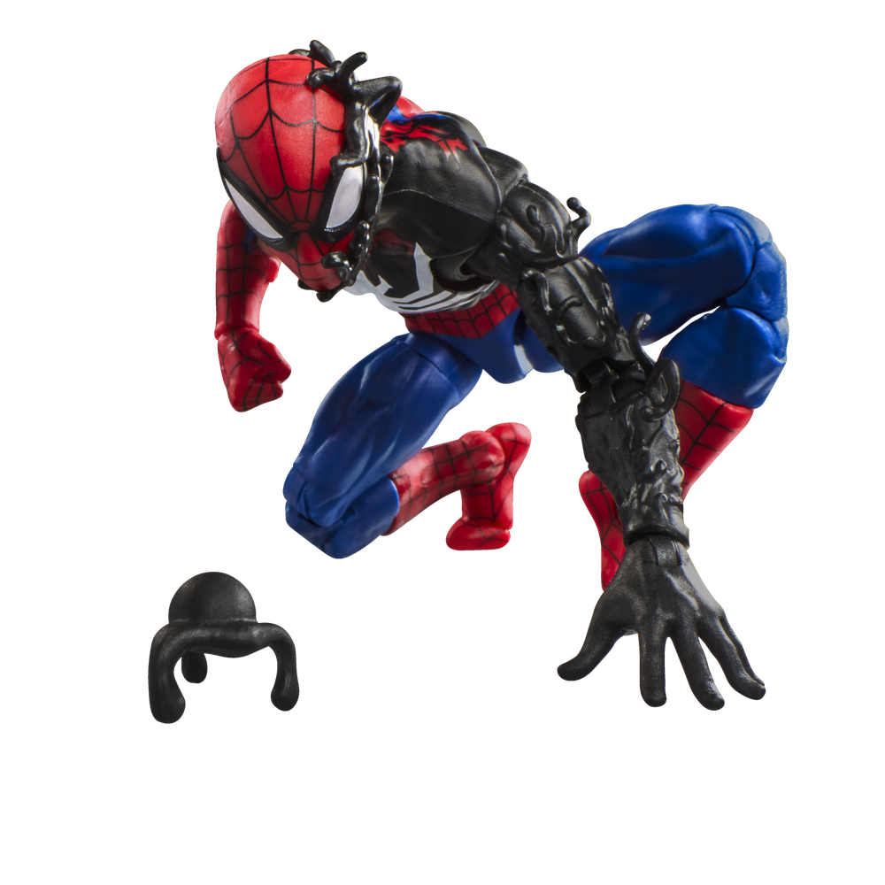Figura hasbro marvel legends series secret wars spider - man (alien costume)