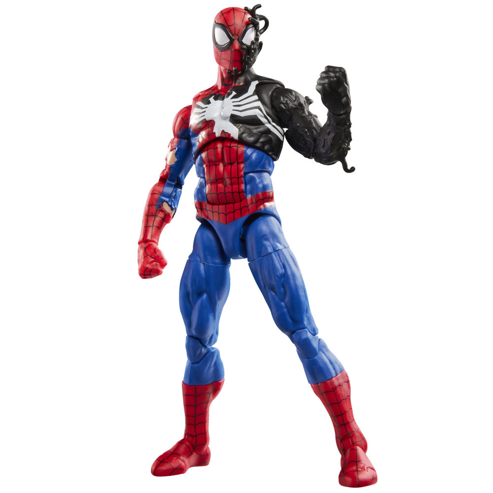 Figura hasbro marvel legends series secret wars spider - man (alien costume)