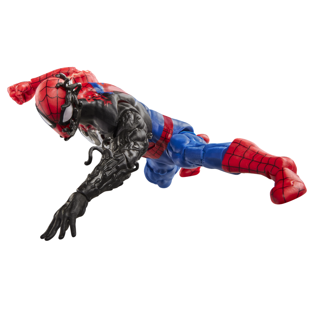 Figura hasbro marvel legends series secret wars spider - man (alien costume)