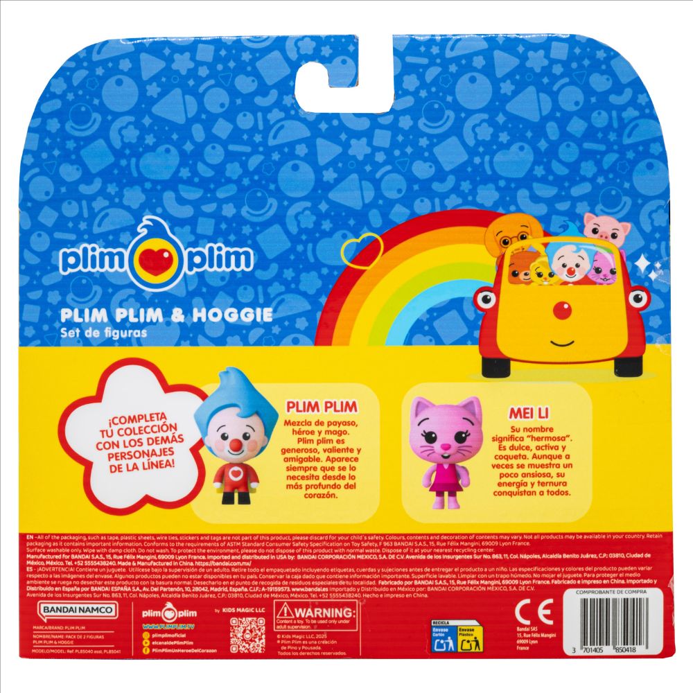 Pack de 2 figuras de plimplim gimnasta -  & hoogie