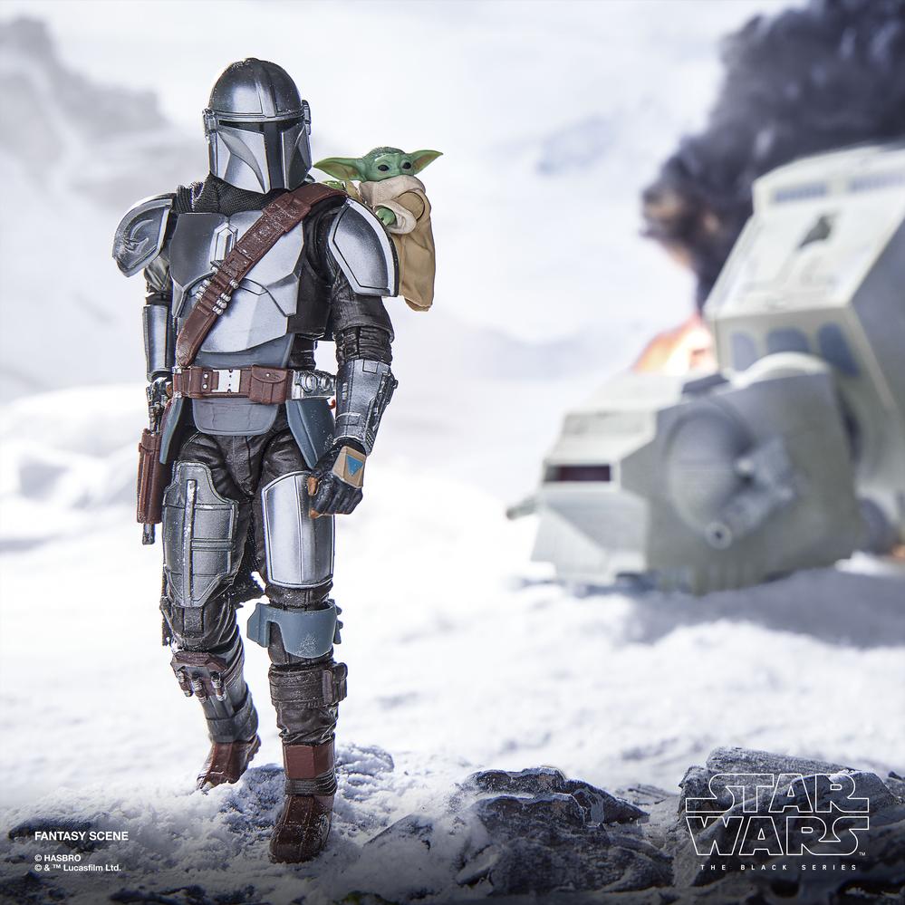 Figura hasbro star wars the black series the mandalorian and grogu