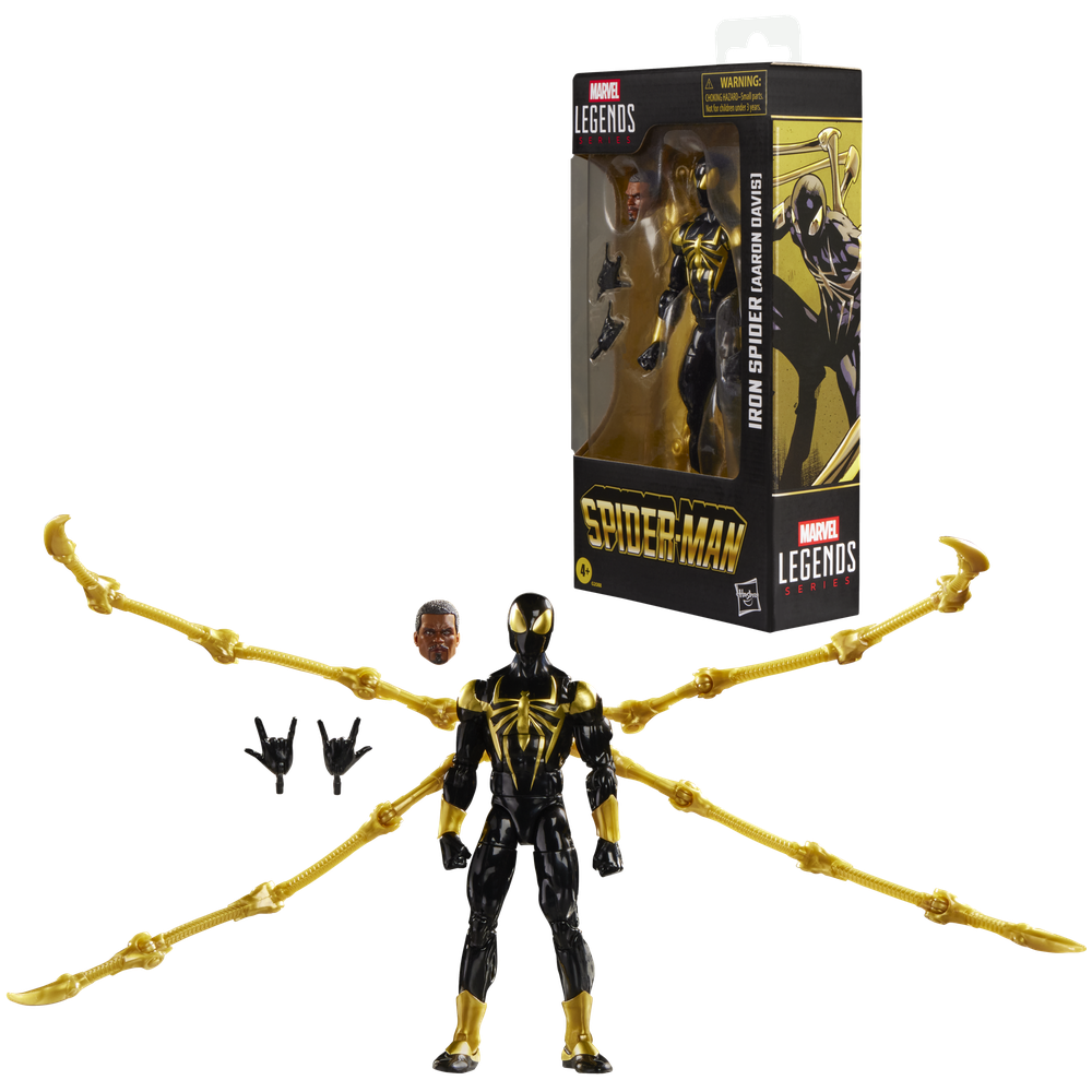 Figura hasbro marvel legends series spider - man iron spider (aaron davis)
