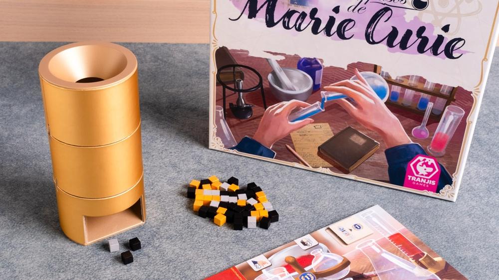 Juego de mesa tras los pasos de marie curie