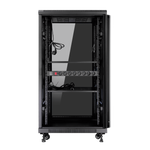 Armario rack de suelo 19 pulgadas phasak pro 27u negro 600x1000 montado pho 6127
