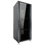 Armario rack de suelo 19 pulgadas phasak pro 32u negro 600x600 montado pho 6632