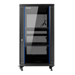 Armario rack de suelo 19 pulgadas phasak pro 27u negro 600x800 montado pho 6827