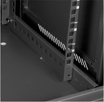 Armario rack de suelo 19 pulgadas phasak pro 42u negro 600x800 montado