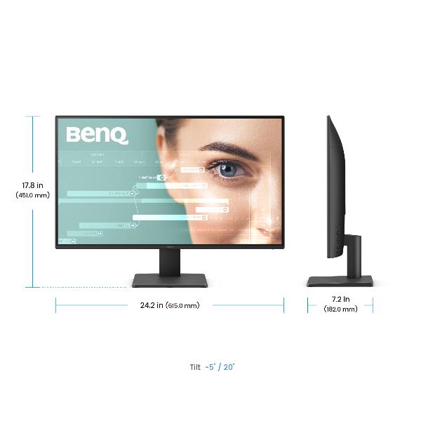 Monitor led 27 pulgadas benq gw2791 ips fhd -  dp -  hdmi -  100hz -  5ms -  vesa 100x100