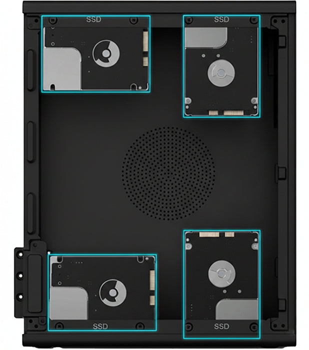 Caja ordenador coolbox matx slim t100 usb - c 3.2 gen1 full metal s - fte + 1 vent. 90mm