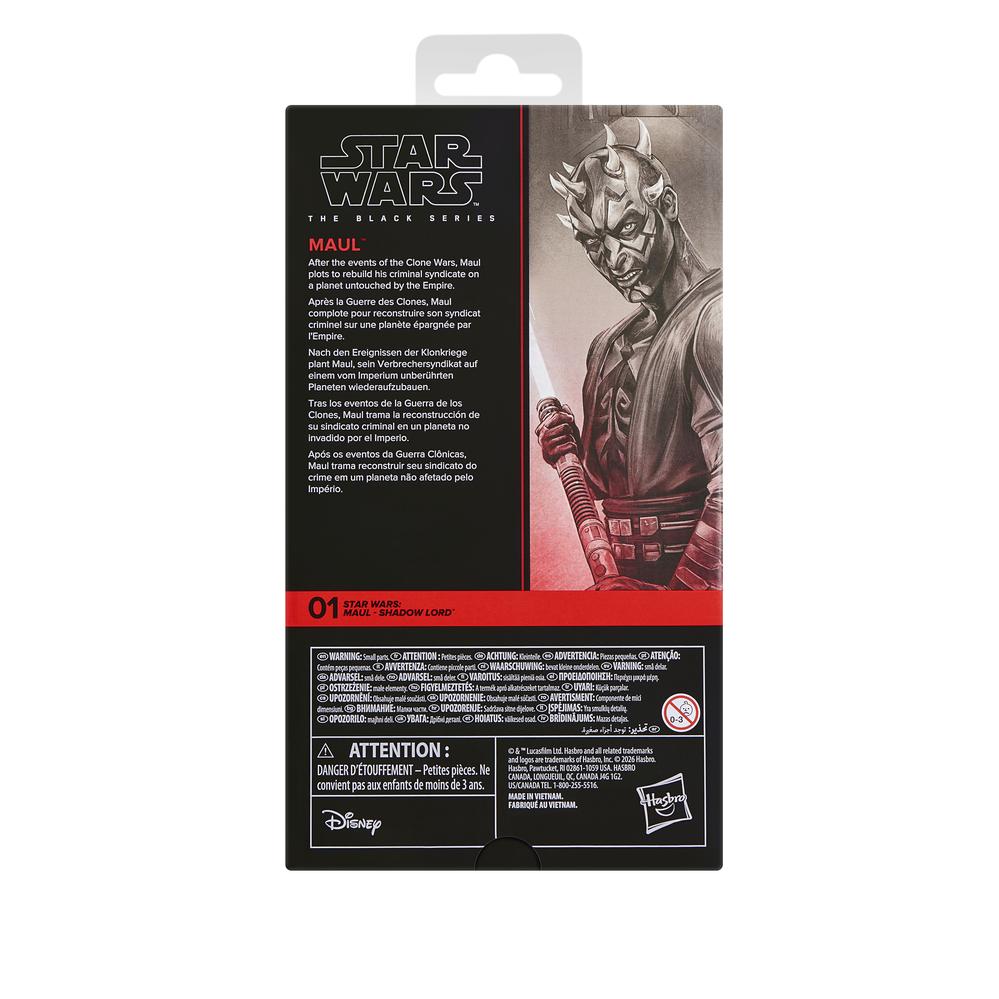 Figura hasbro star wars the black series maul -  shadow lord maul
