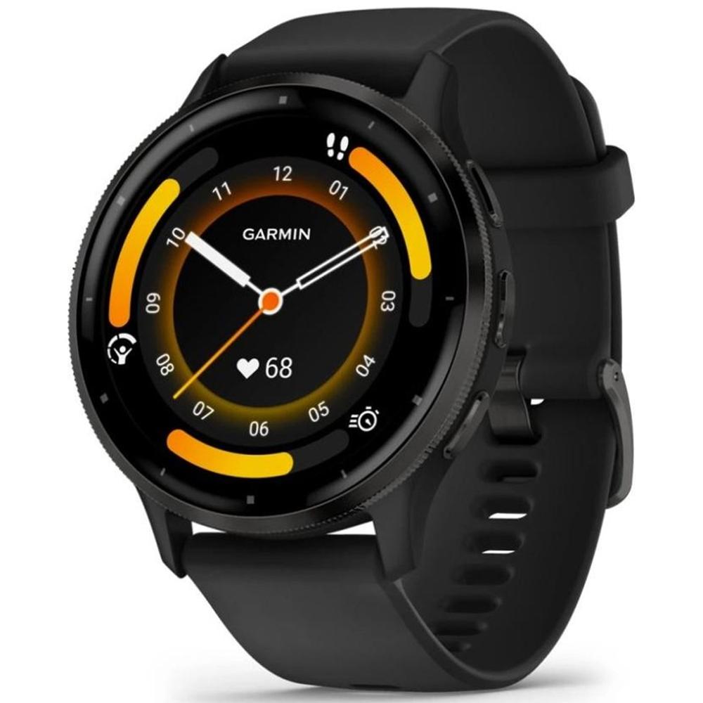 Garmin venu 3 - smartwatch premium con gps - amoled - funciónes avanzadas de salud y forma física - más de 30 aplicaciónes deportivas - 14 días de autónomía - negro