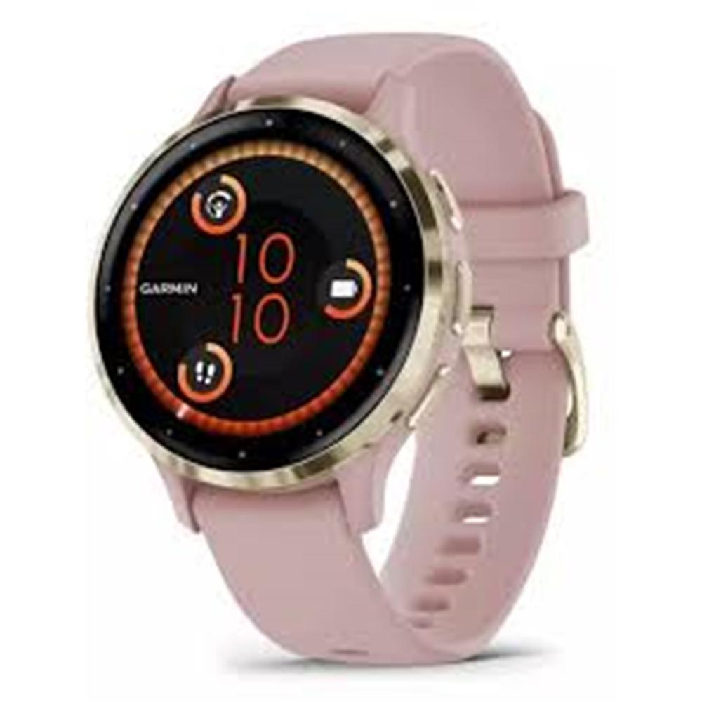 Garmin venu 3s health fitness gps smartwatch bisel de acero dorado con caja rosa de polvo 41mm paquete con 2 años cps paquete de protección mejorada