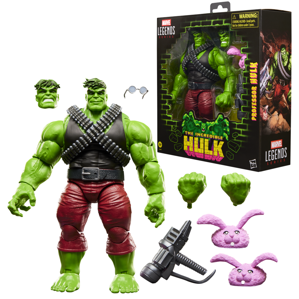 Figura hasbro marvel legends series the incredible hulk professor hulk