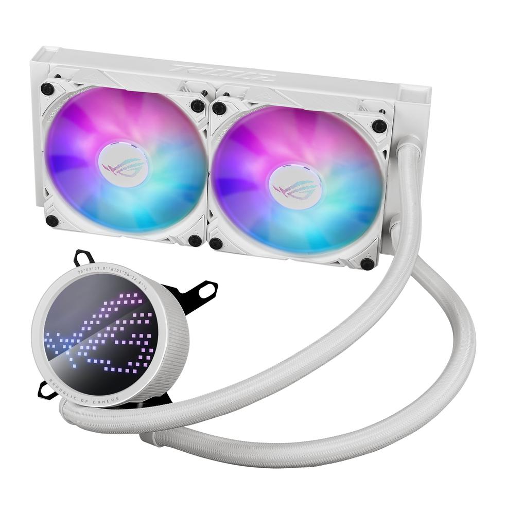 Kit refrigeracion liquida asus rog ryuo iii 240 argb 2x 120mm blanco