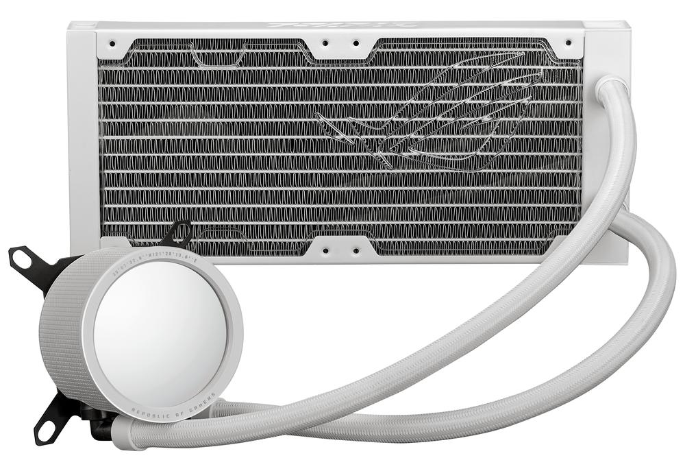 Kit refrigeracion liquida asus rog ryuo iii 240 argb 2x 120mm blanco