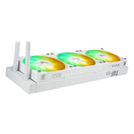 Kit refrigeracion liquida asus tuf gaming lc iii 360 argb lcd 3x 120mm blanco