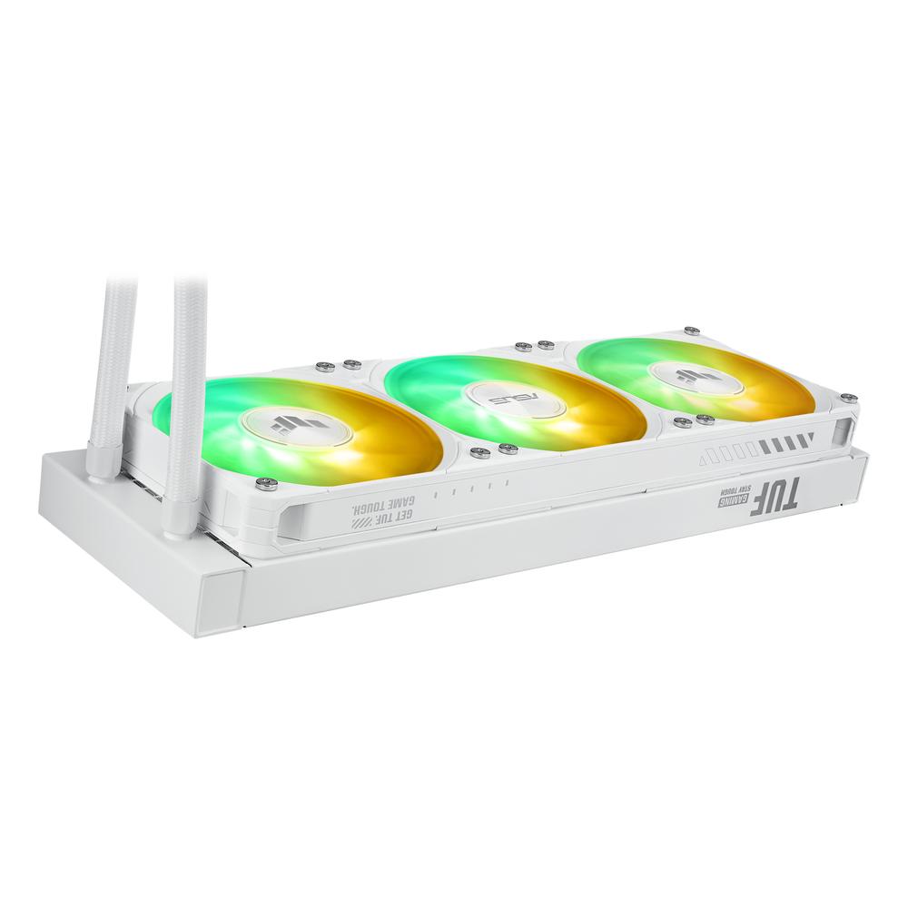 Kit refrigeracion liquida asus tuf gaming lc iii 360 argb lcd 3x 120mm blanco