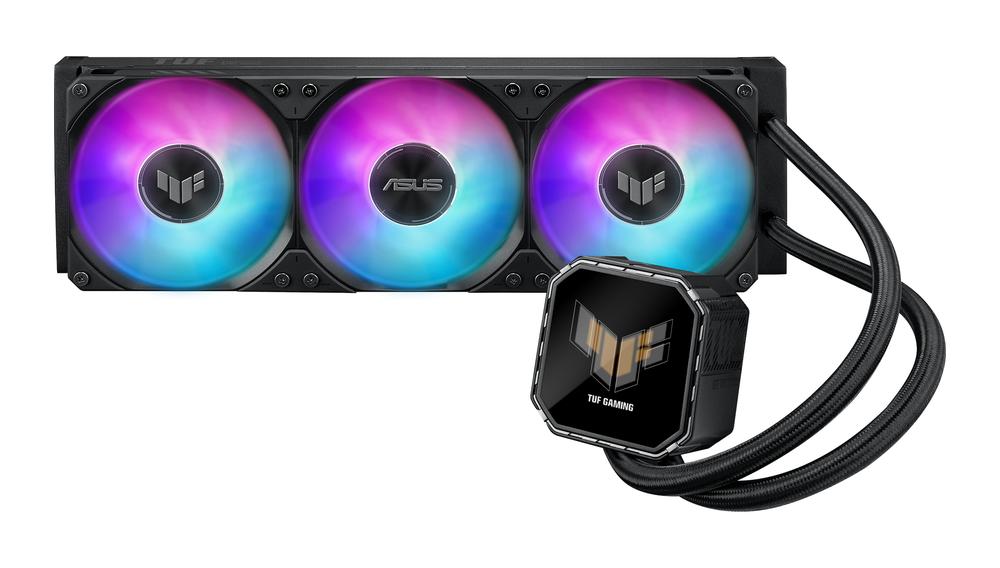 Kit refrigeracion liquida asus tuf gaming lc iii 360 argb lcd 3x 120mm negro