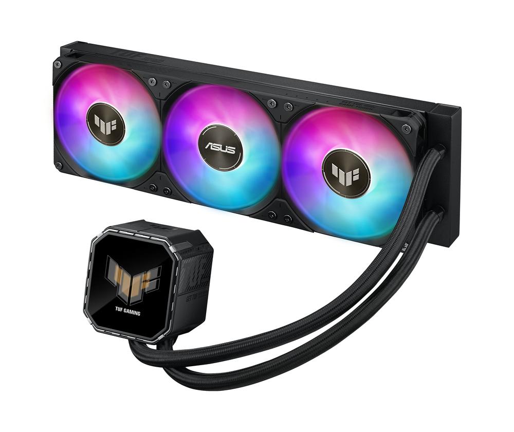 Kit refrigeracion liquida asus tuf gaming lc iii 360 argb lcd 3x 120mm negro