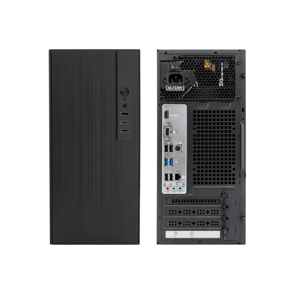 Caja ordenador coolbox m460 m - atx negro usb - c con fuente 500w