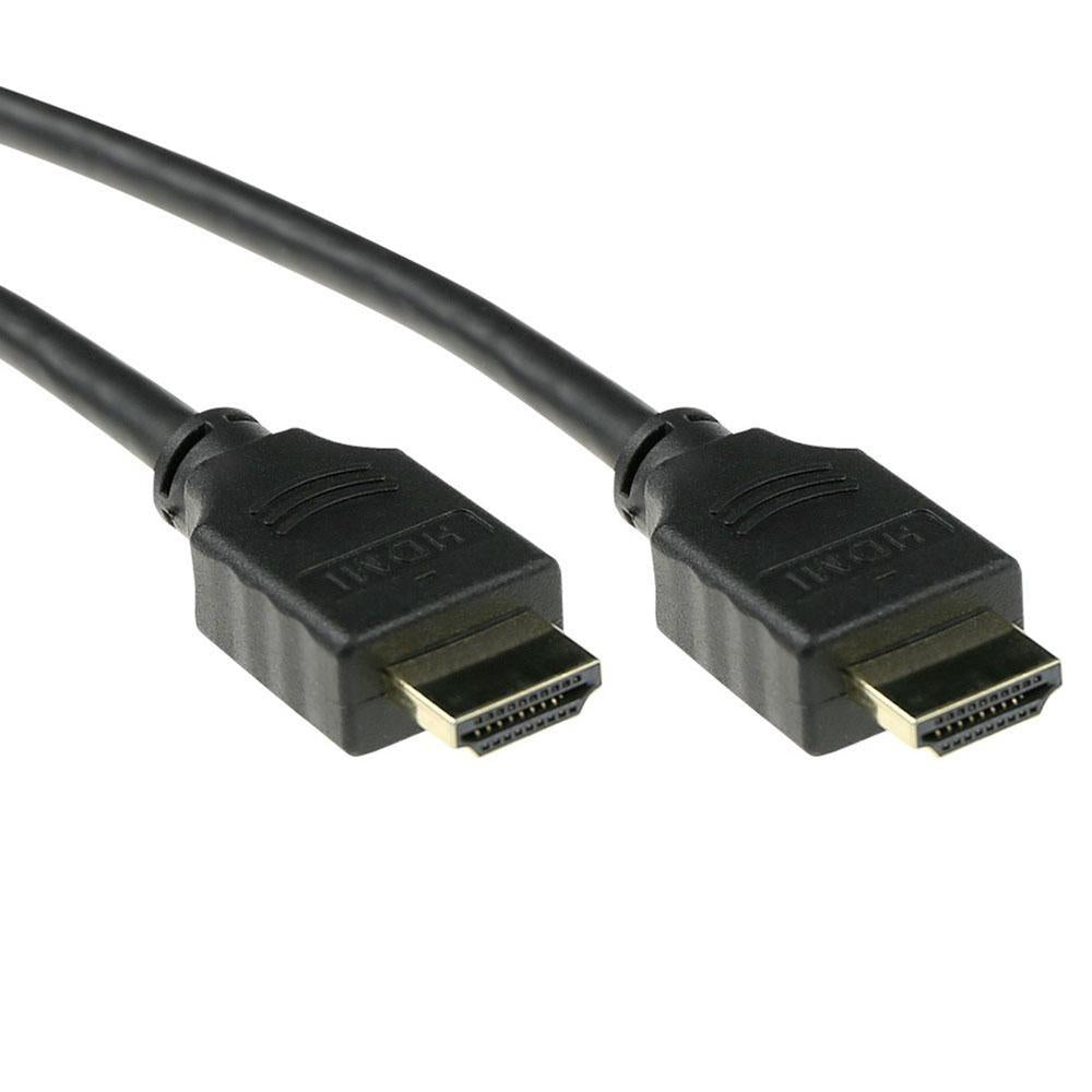 Cable hdmi 4k uhd act connectivity 1.5m -  macho - macho -  high speed premium certificado v2.0 negro