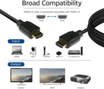 Cable hdmi 4k uhd act connectivity 2m -  macho - macho -  high speed premium certificado v2.0 negro