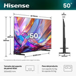 Tv hisense 50 pulgadas qled 4k uhd - 50e7s - smart tv