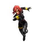 Pack 2 figuras hasbro marvel legends series earths mightiest heroes avengers black widow & quicksilver