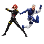 Pack 2 figuras hasbro marvel legends series earths mightiest heroes avengers black widow & quicksilver
