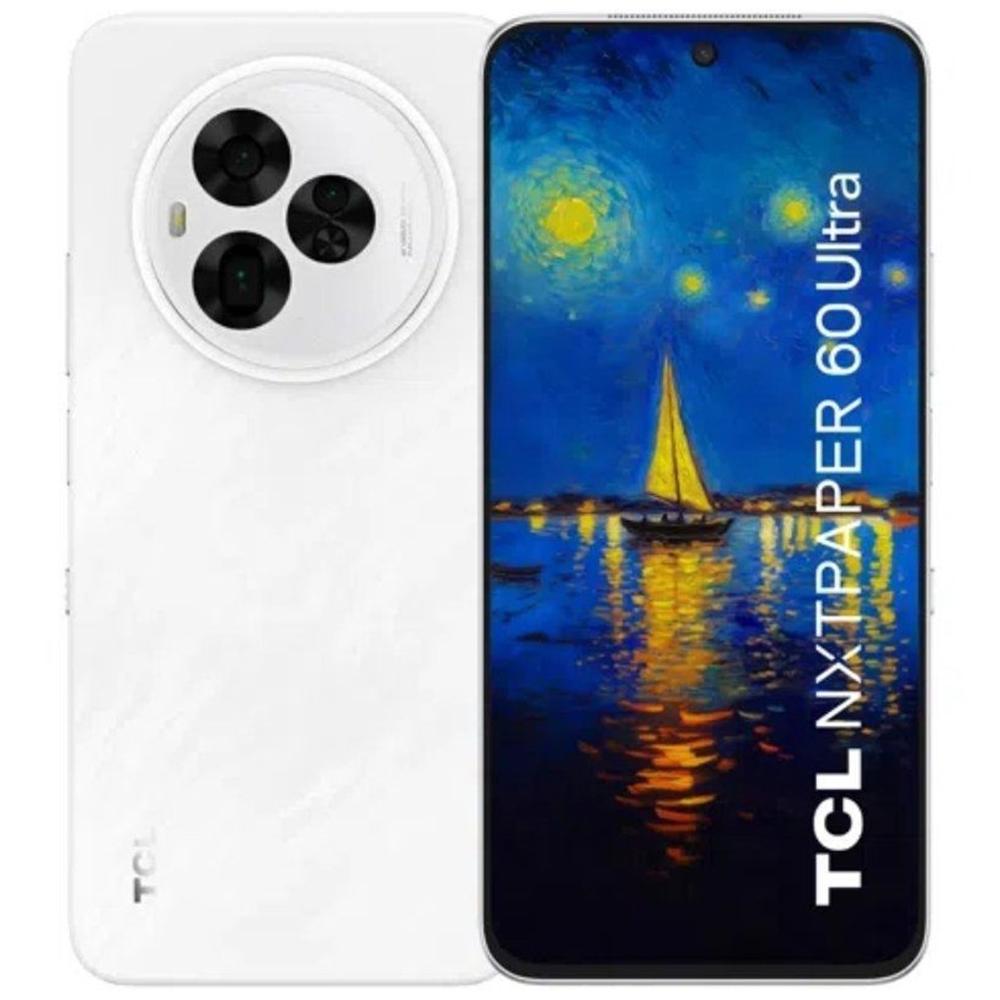 Telefono movil smartphone tcl 60 ultra nxtpaper 5g - 12gb - 512gb - 7.2 pulgadas - blanco