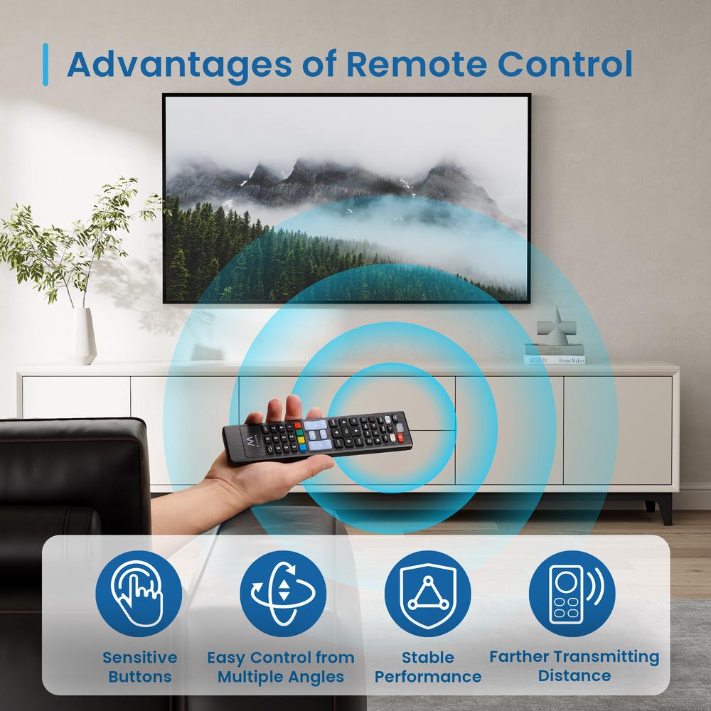 Mando a distancia ewent ew1577 para smart tv lg - samsung - sony - hisense - tcl