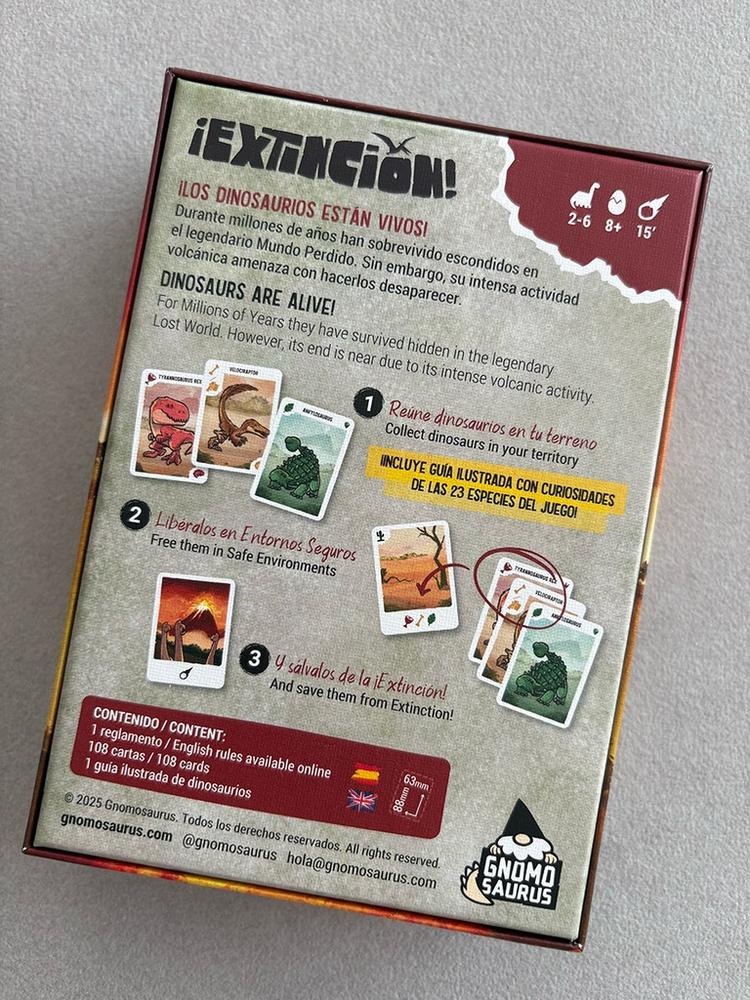 Juego de mesa extinción
