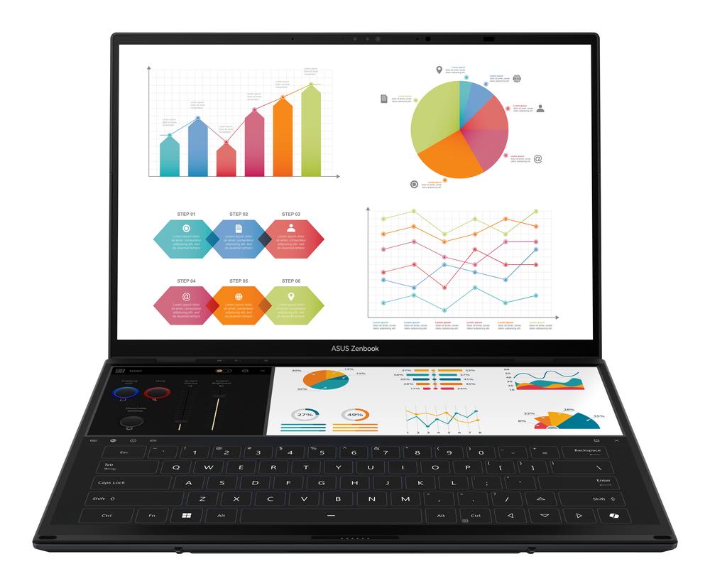Portatil asus zenbook duo ux8406ca - ql336w u7 - 255h -  32gb -  ssd 1tb -  14 pulgadas fhd+ -  w11h