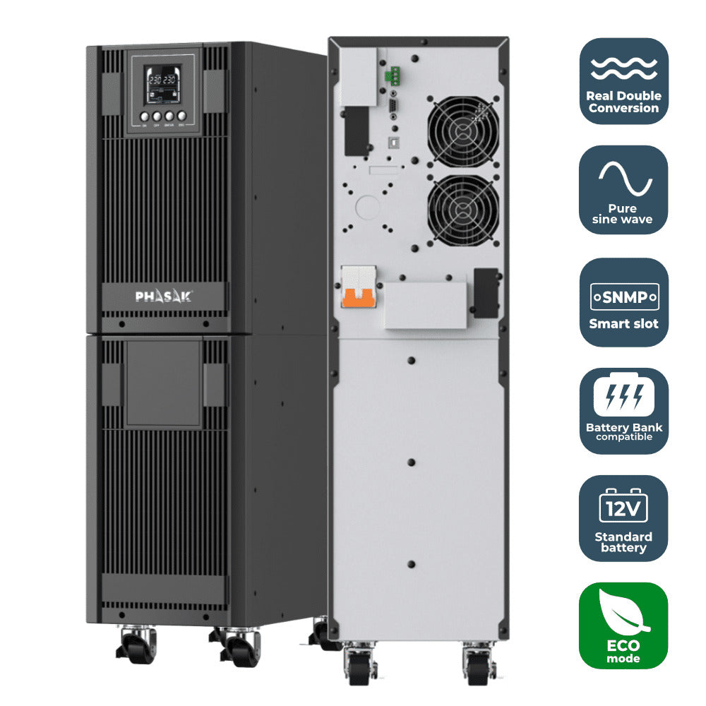 Sai ups phasak 6000va pro basic online ph 8060 6kva