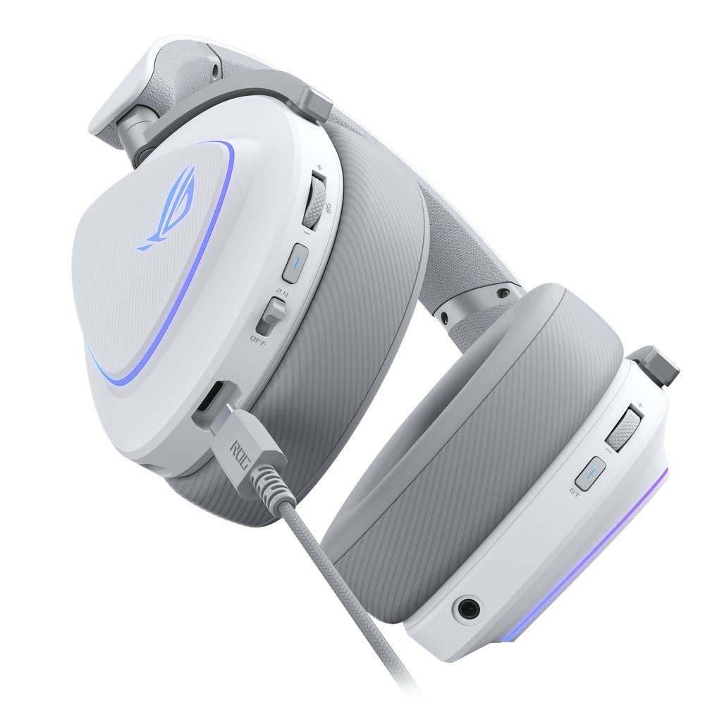 Auriculares gaming asus rog delta ii inalambrico blanco